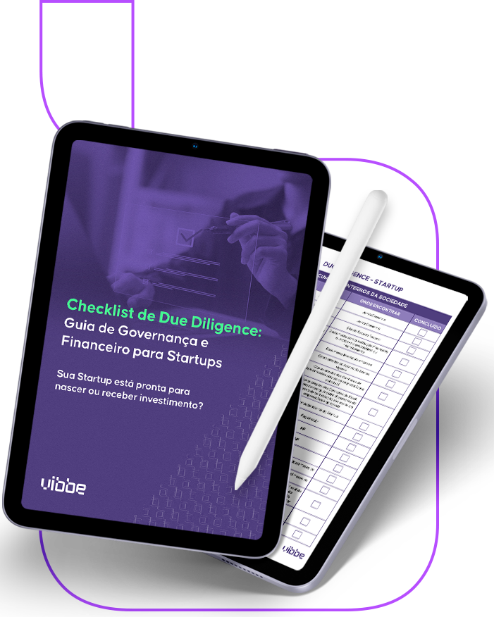 Checklist de Due Diligence em tablet e smartphone